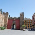 EU ESP AND SEV Seville 2017JUL13 007  The entrance to   Real Alcázar de Sevilla   ( Royal Alcázar of Seville ). : 2017, 2017 - EurAisa, DAY, Europe, July, Southern Europe, Spain, Thursday